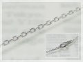 アズキチェーンブレスレット(長さ18cm：幅1.7mm)/ホワイトゴールドK18
