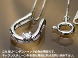 誕生石ペンダントヘッド(トップ) バテイ（馬蹄）/プラチナ[ダイヤモンド]※チェーンは別売りです