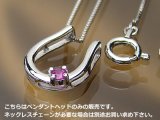 誕生石ペンダントヘッド(トップ) バテイ（馬蹄）/プラチナ[ルビー]※チェーンは別売りです