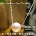画像1: 本真珠あこや一粒ネックレス7mm/丸アズキチェーン【プラチナ】/40cm (1)