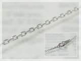 画像: アズキネックレス(長さ50cm：幅1.3mm)/ホワイトゴールドK18