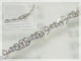 画像: スクリューネックレス(長さ40cm：幅1.3mm)/プラチナ850